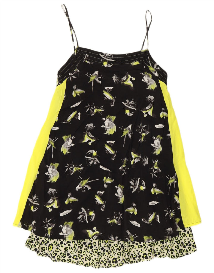 Rochie slip pentru femei cu model abstract Zara UK 8 mic multicolor
