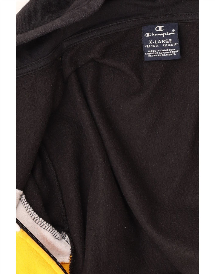 Pulover pentru băieți CHAMPION, cu fermoar, 13-14 ani, XL, bleumarin, bloc de culoare