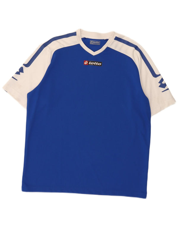 Tricou grafic Lotto pentru bărbați Top 2XL Albastru Colorblock Sport