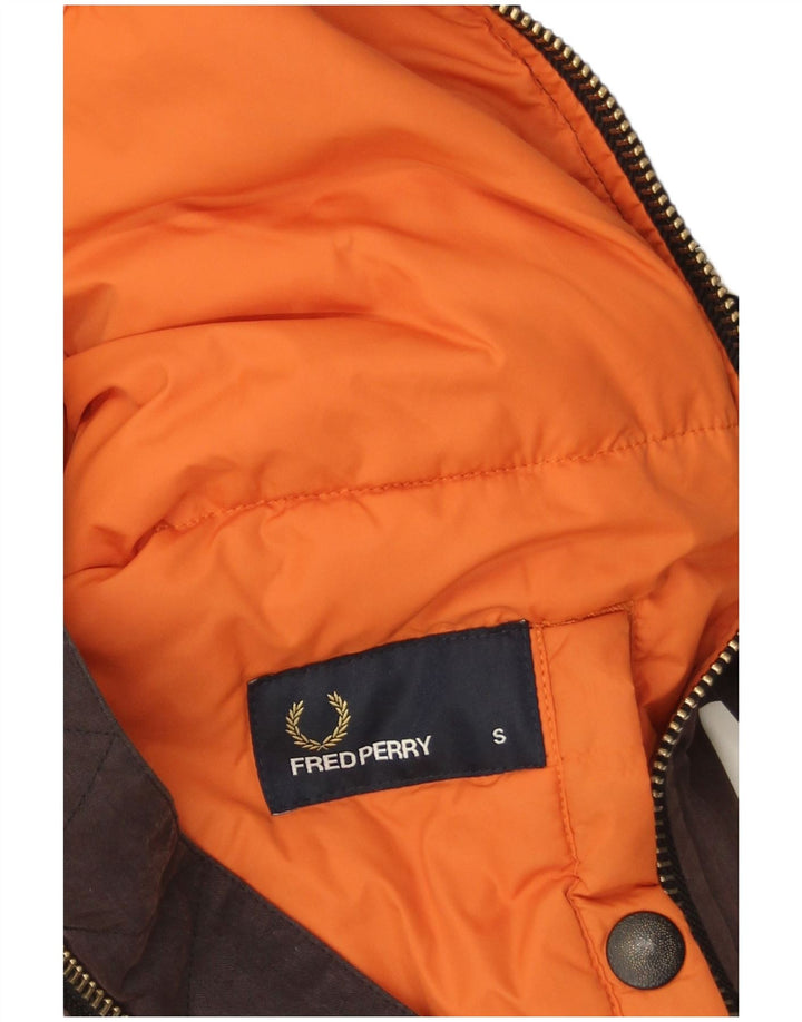 Fred Perry jachetă bomber pentru bărbați UK 36 mic maro bumbac