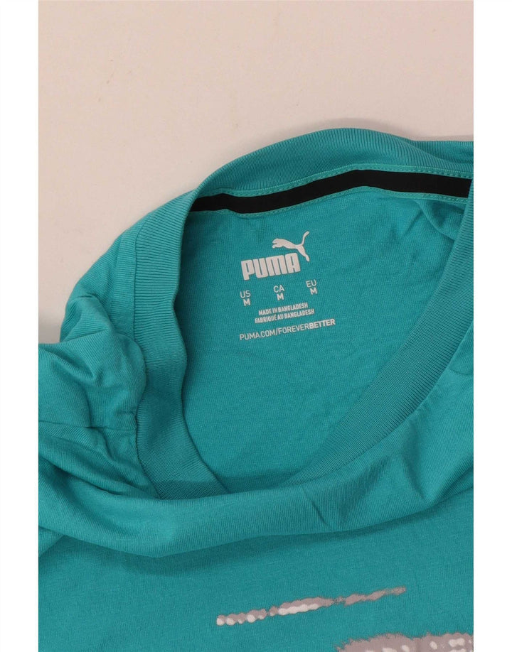 Tricou Puma Regular Graphic pentru bărbați Top Medium Blue