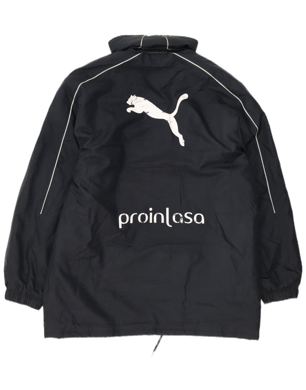 Palton căptușit Puma pentru bărbați grafic loose fit UK 38 Medium Bleumarin Nailon Sport