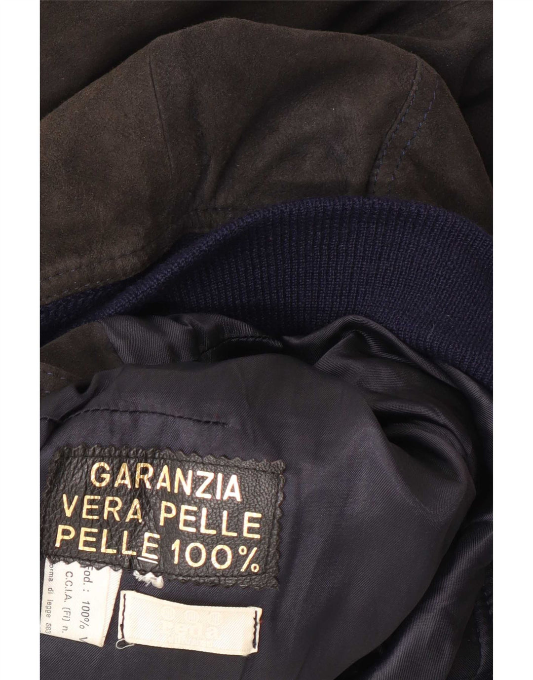 Bomber Reda pentru femei de piele intoarsa UK 10 Mic, negru, color block