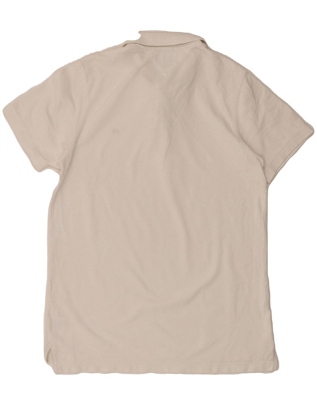 TOMMY HILFIGER Mens Polo Shirt Large White Vintage Tommy Hilfiger and Second-Hand Tommy Hilfiger from Messina Hembry 