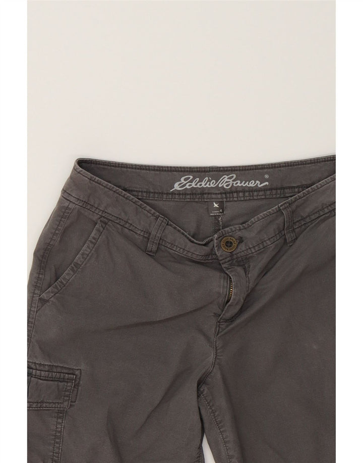 EDDIE BAUER Womens Cargo Shorts US 4 Small W30  Grey Cotton Vintage Eddie Bauer and Second-Hand Eddie Bauer from Messina Hembry 