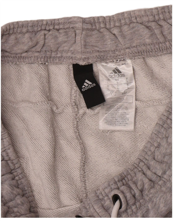 Pantaloni scurți sport grafic Adidas pentru bărbați, mari, gri, bumbac