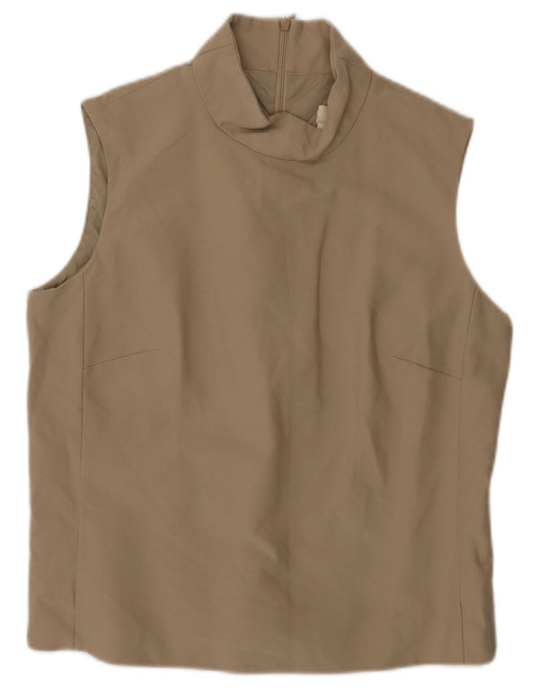 Bluză fără mâneci pentru femei Max Mara UK 10 mic bumbac bej