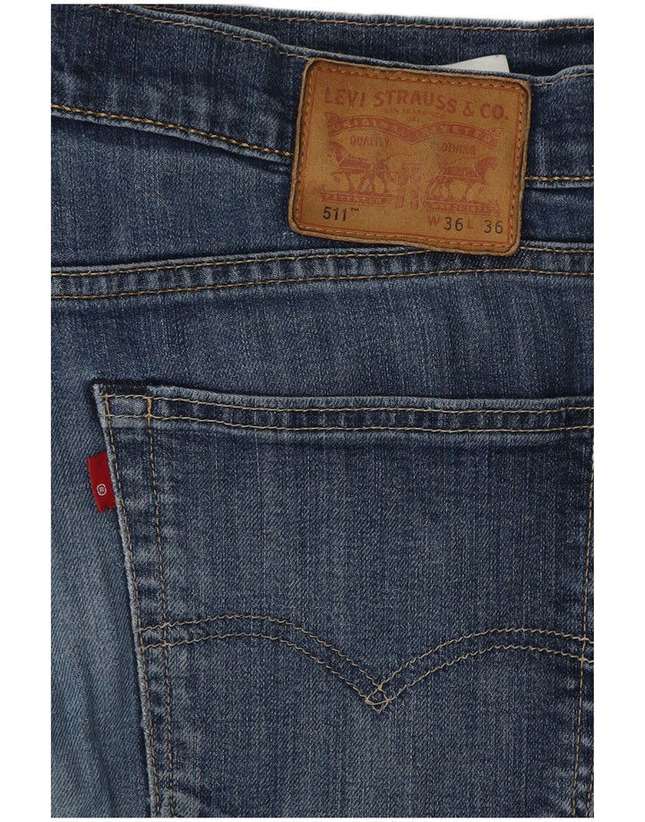 Blugi slim pentru bărbați Levi's W36 L34 Bumbac albastru