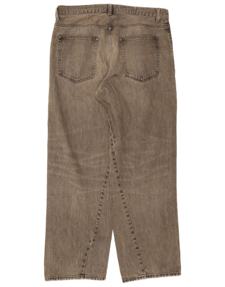 Blugi largi pentru femei Zara EU 42 Large W32 L32 Bumbac gri