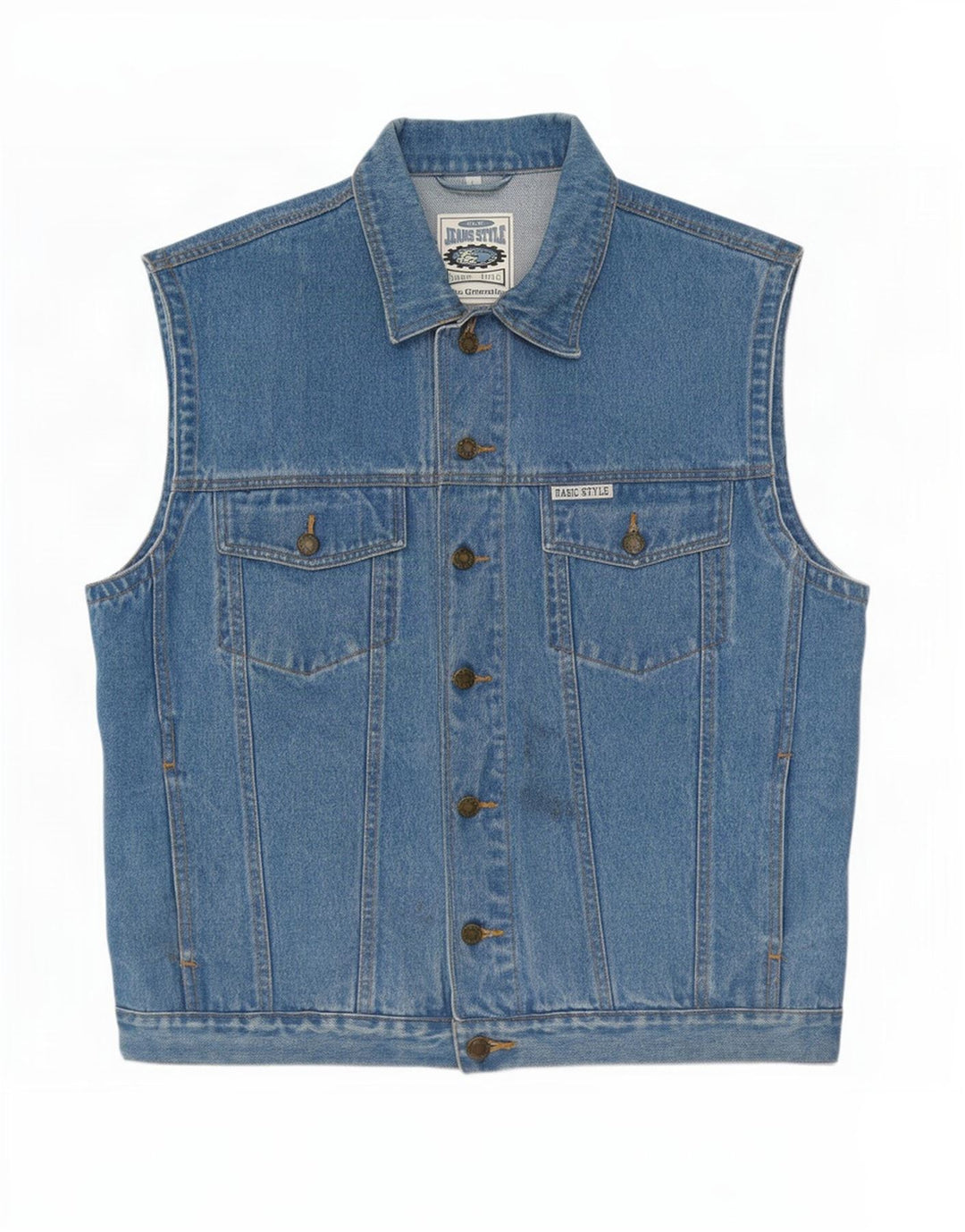 Gilet de blugi pentru bărbați Marcel Clair UK 40, mare, albastru, bumbac