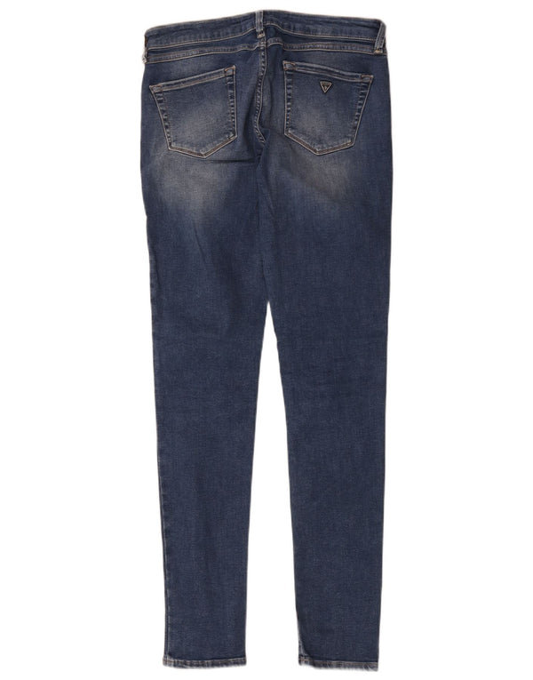 Blugi skinny pentru femei Guess W27 L30 bumbac albastru