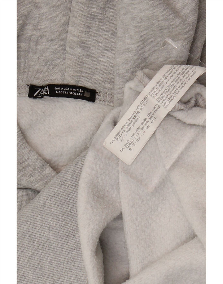 Pulover supradimensionat pentru femei Zara UK 14 Poliester gri mediu