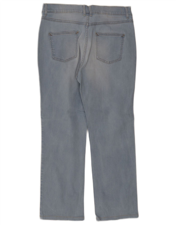 Blugi drepti pentru femei Marks & Spencer UK 14 Medium L32 L27 Bumbac albastru