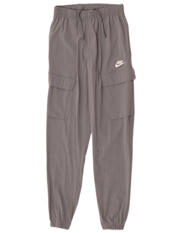 Pantaloni de trening cargo Nike pentru bărbați Pantaloni de jogging, nailon, gri mici