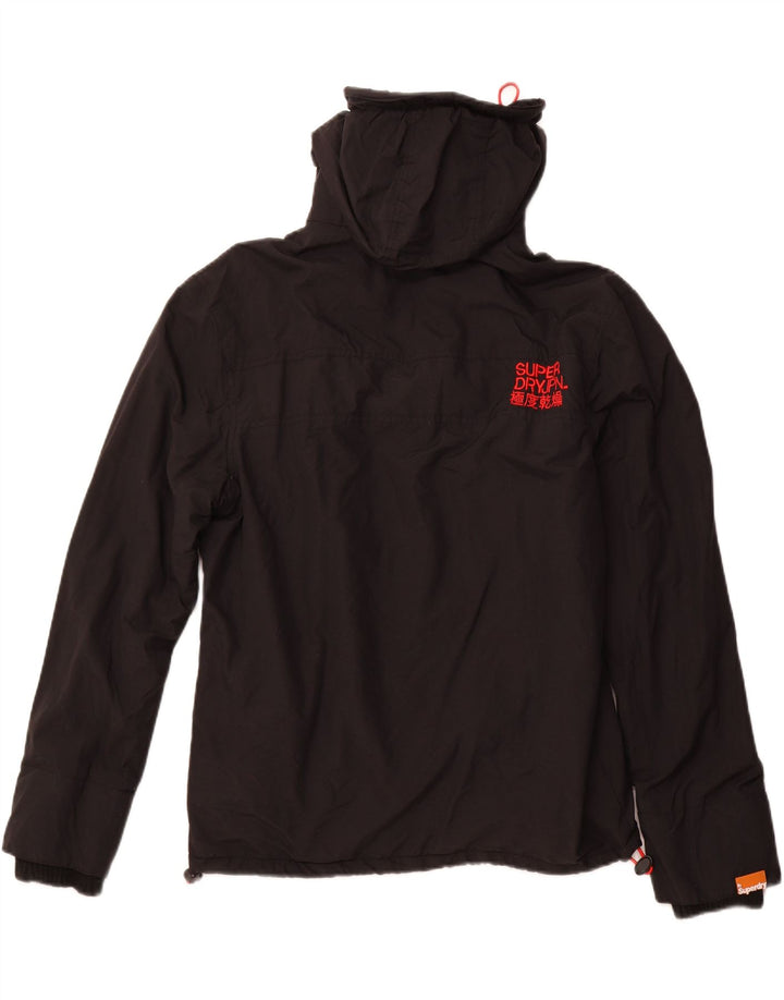 Jachetă de vânt cu glugă pentru bărbați SUPERDRY The Windcheater UK 40 Large Black