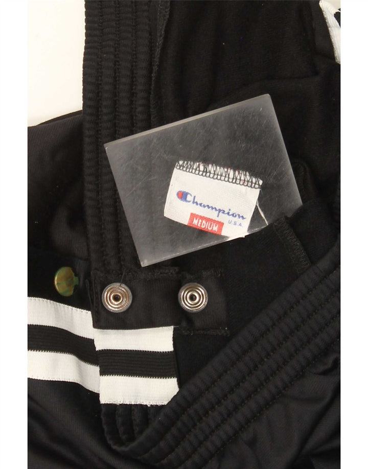 Pantaloni de trening Champion pentru bărbați, poliester mediu negru