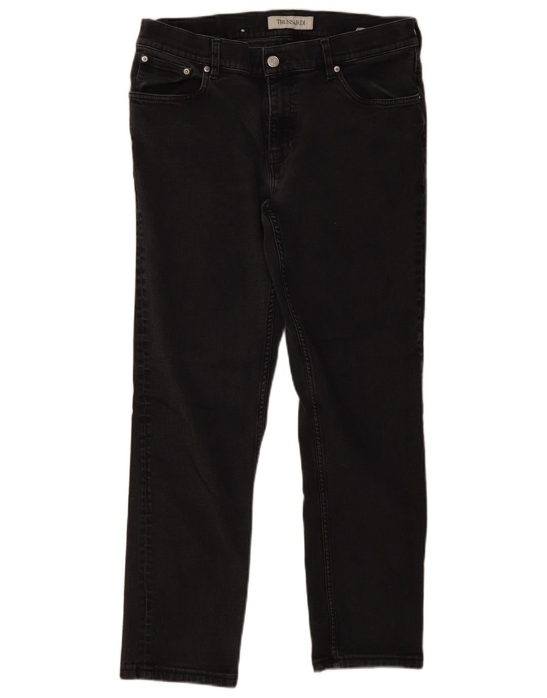 Trussardi blugi slim pentru bărbați W34 L28 bumbac gri