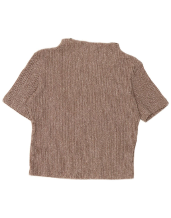 Bluză Crop Top Femei Zara UK 10 Maro Mic