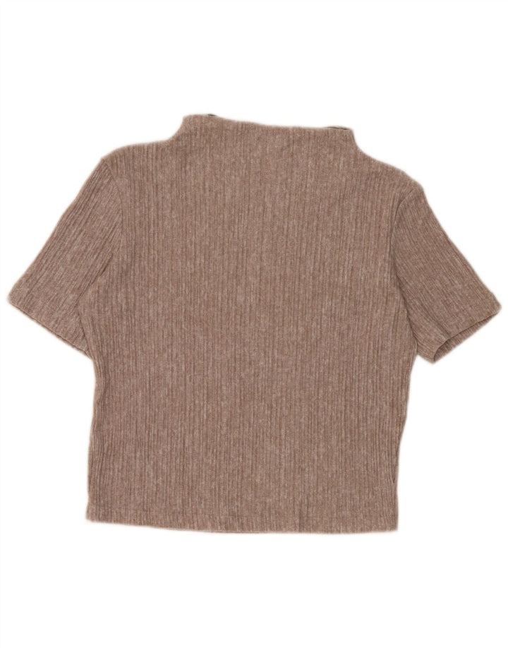 Bluză Crop Top Femei Zara UK 10 Maro Mic