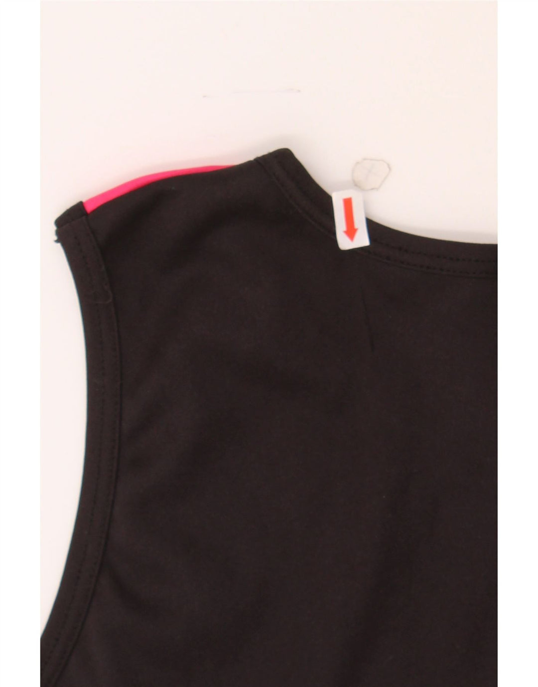 KAPPA Womens Vest Top UK 10 Small Black Striped Vintage Kappa and Second-Hand Kappa from Messina Hembry 