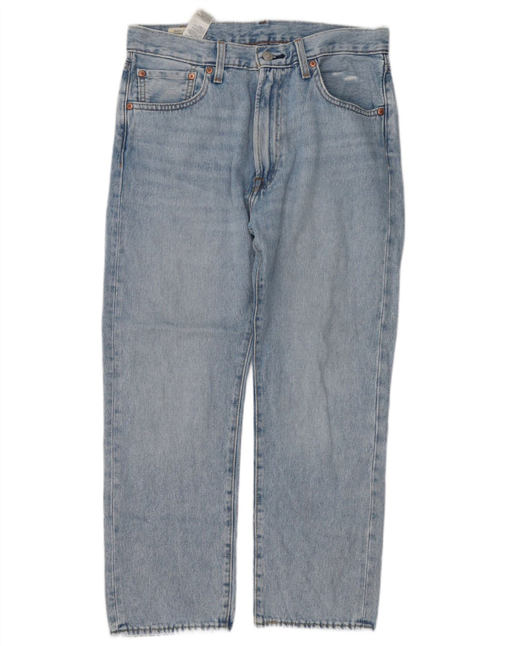 Blugi drepti pentru bărbați Levi's 551 W32 L27 Bumbac albastru