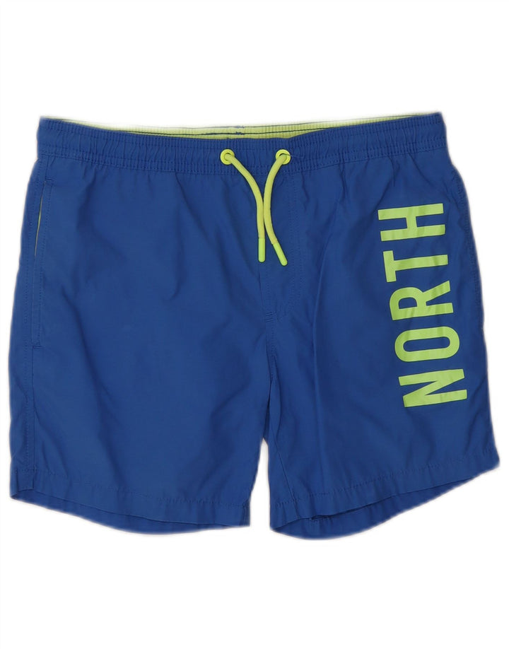 Pantaloni scurți de înot cu grafic North Sails pentru băieți 11-12 ani poliester albastru