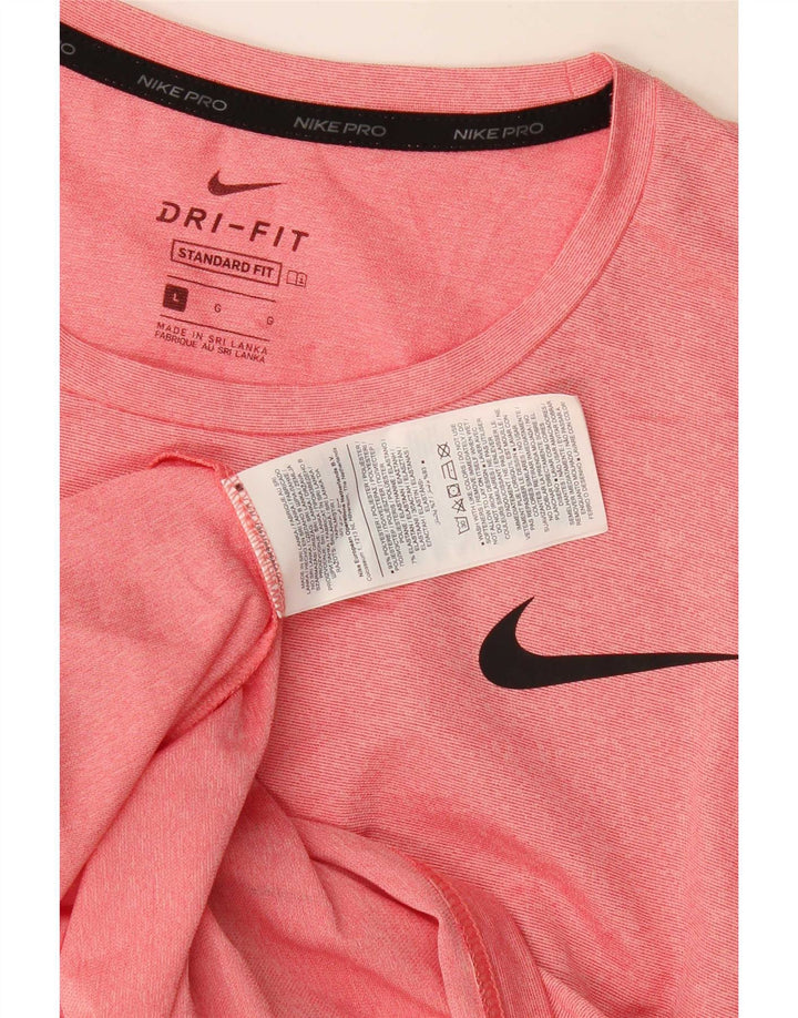 Tricou standard Nike Dri Fit pentru bărbați Top mare din poliester roz