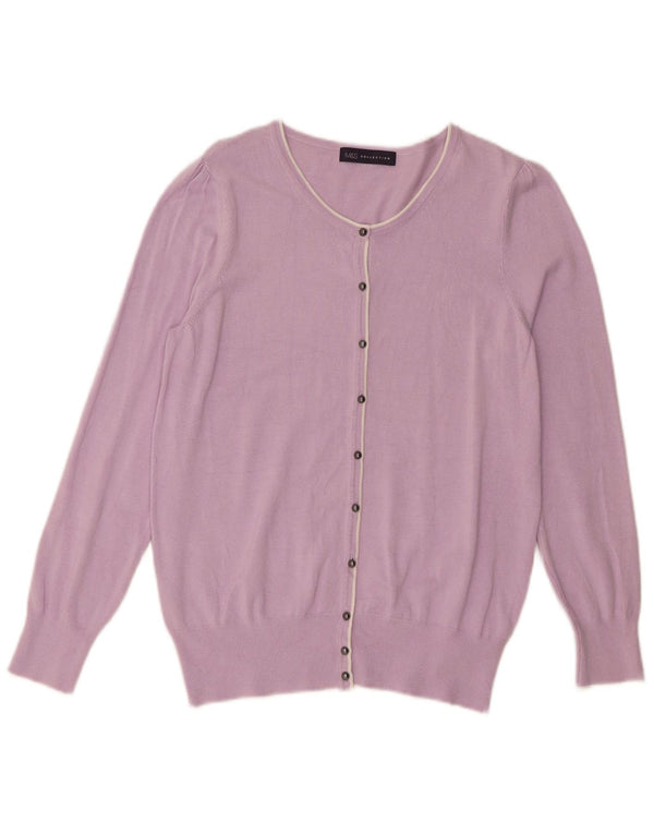 Pulover cardigan pentru femei Marks & Spencer UK 16 Viscoză mare violet