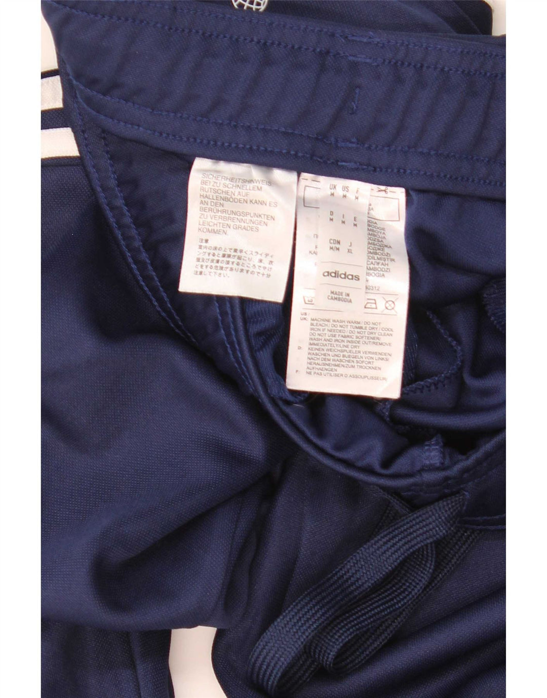 Pantaloni de trening Adidas Aeroready pentru bărbați, poliester mediu albastru bleumarin