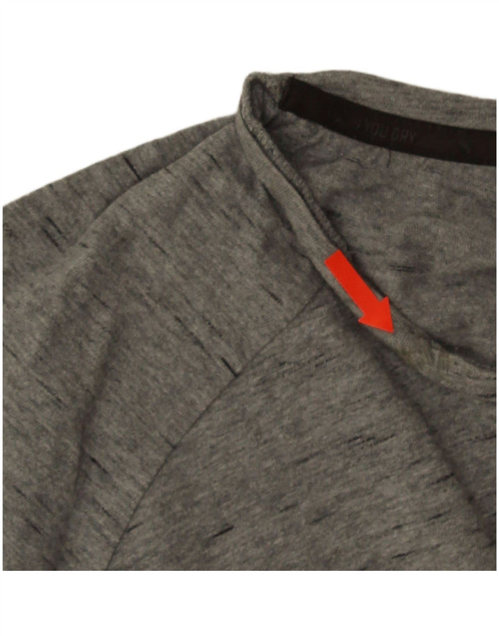 Tricou pentru bărbați Puma Top mare din bumbac cu pete gri