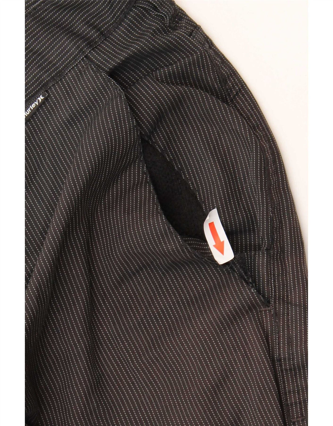 Pantaloni scurți chino Hurley pentru bărbați W38 XL, poliester cu dungi negre