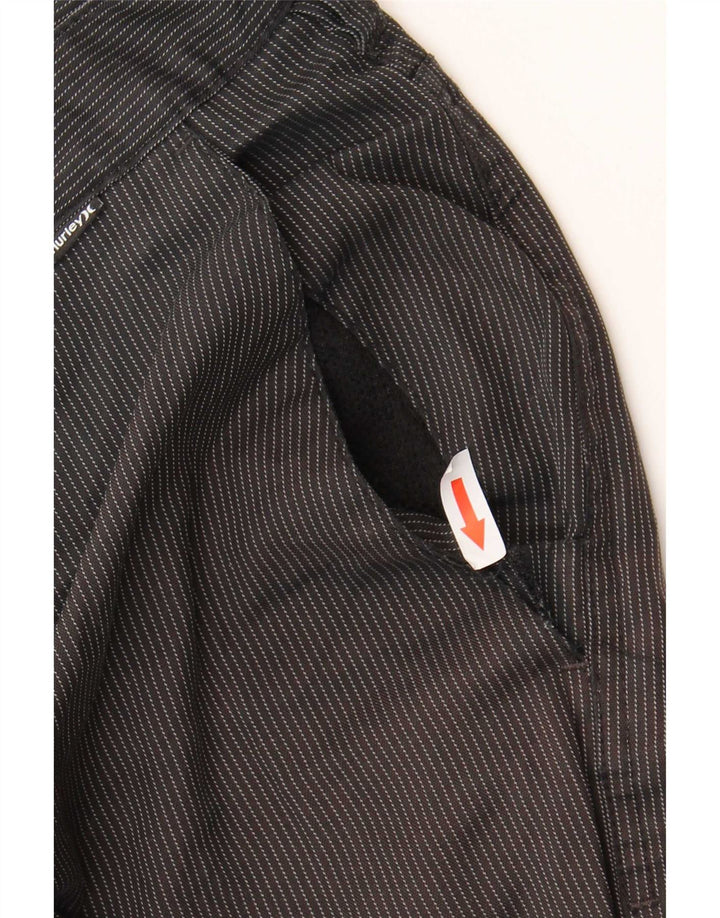 Pantaloni scurți chino Hurley pentru bărbați W38 XL, poliester cu dungi negre
