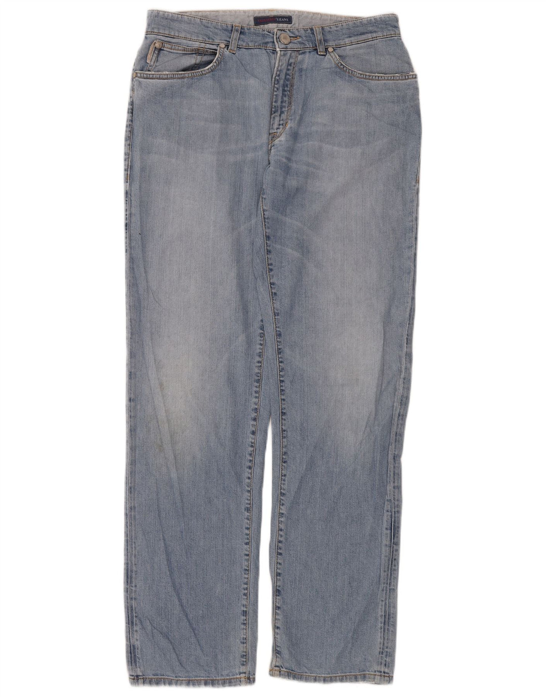 Blugi drepti pentru femei Trussardi W32 L34 Bumbac albastru