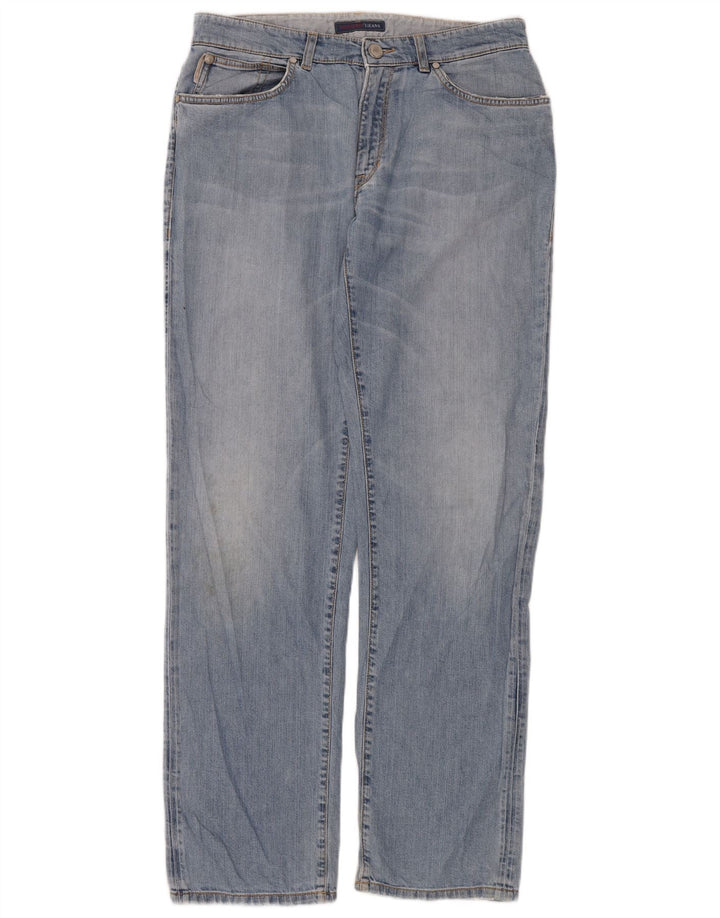 Blugi drepti pentru femei Trussardi W32 L34 Bumbac albastru