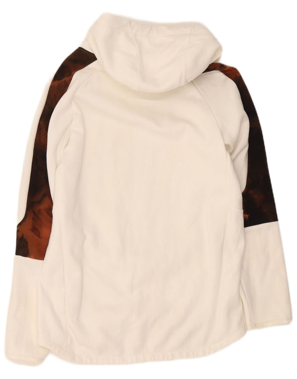 Pulover Puma pentru femei, UK 16, mare, alb, color block, bumbac