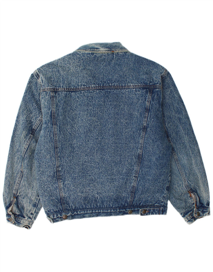 Jachetă de blugi Sherpa Vintage pentru bărbați IT 48, bumbac albastru mediu