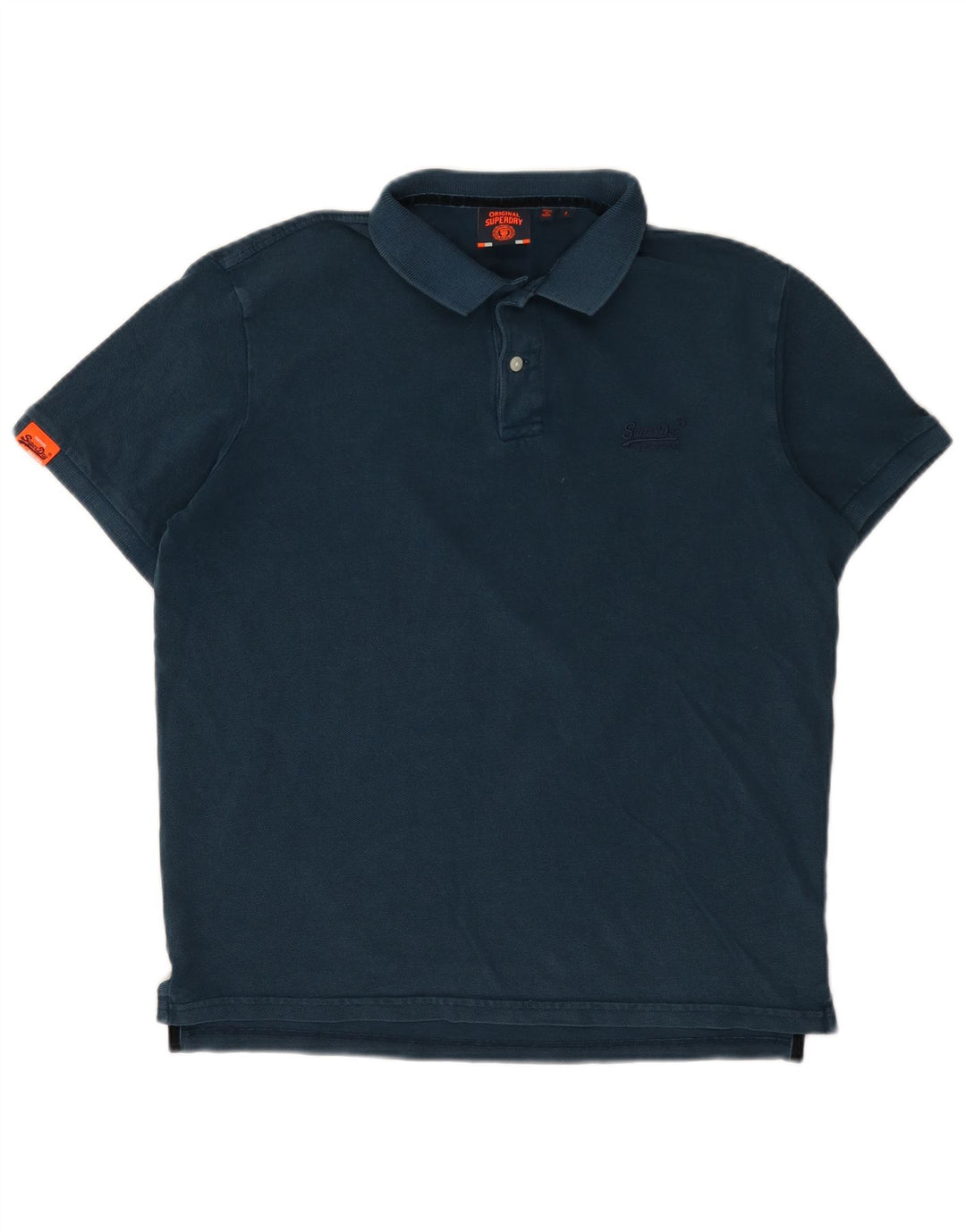 Tricou polo pentru bărbați Superdry, mare, bleumarin, bumbac