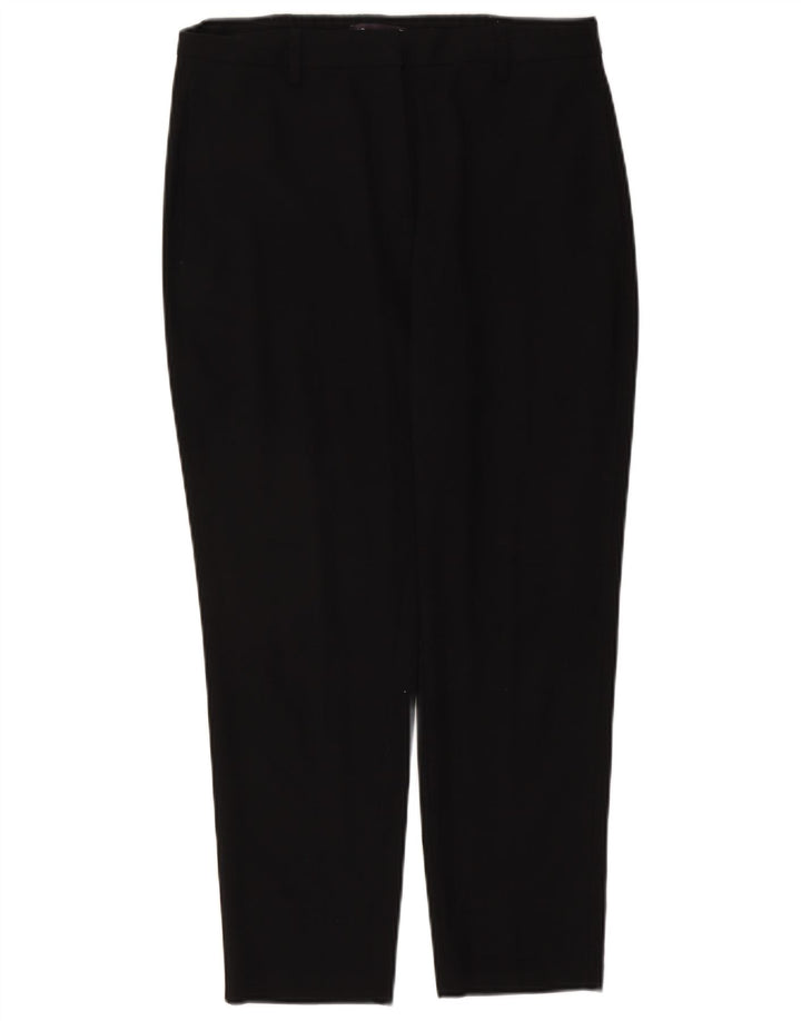 Pantaloni tăiați pentru femei Marks & Spencer UK 12 Medium W30 L25 Negru