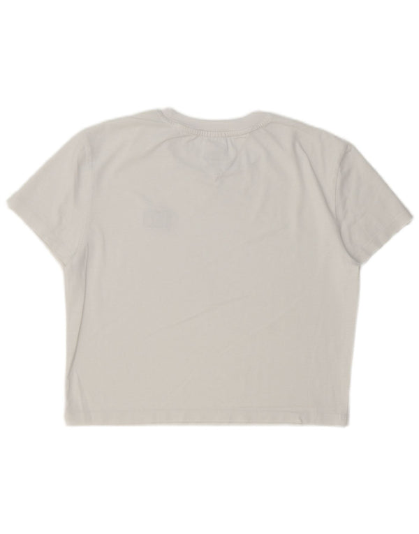 Tricou Crop pentru femei Tommy Hilfiger Top UK 10 Small White