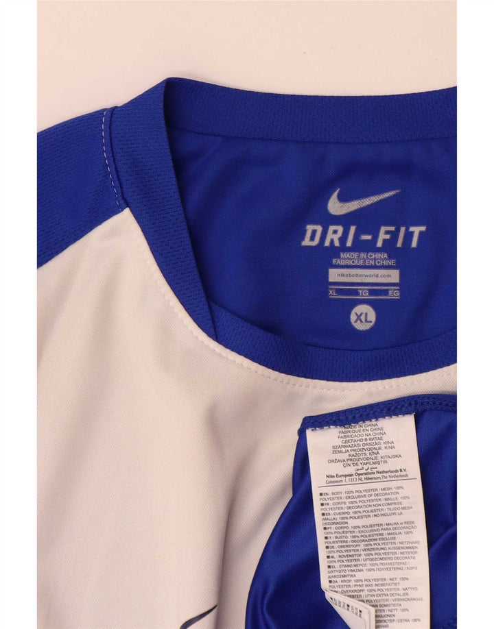 Tricou pentru bărbați Nike Dri Fit Top XL, albastru, poliester color bloc