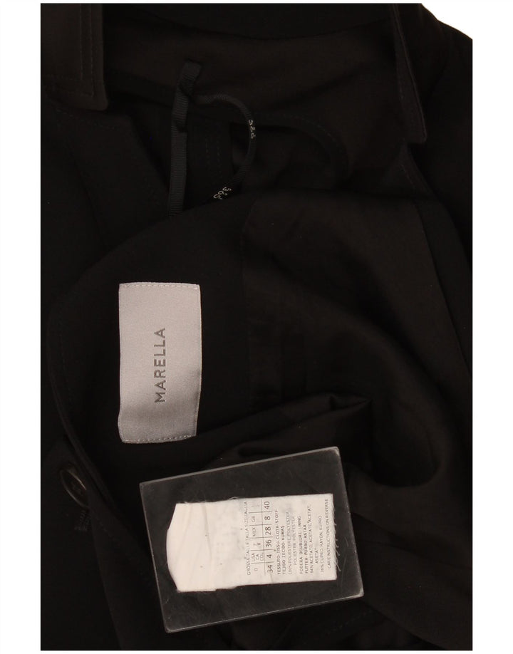 Jachetă Blazer pentru femei Marella cu 1 nasture UK 8 Poliester negru mic