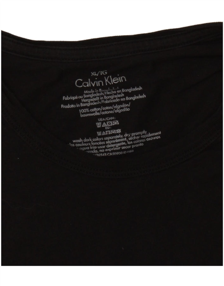 CALVIN KLEIN Tricou Bărbați Top XL Bumbac Negru