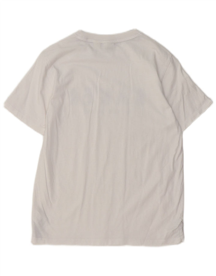 TED BAKER Tricou grafic pentru baieti Top 10-11 ani bumbac alb