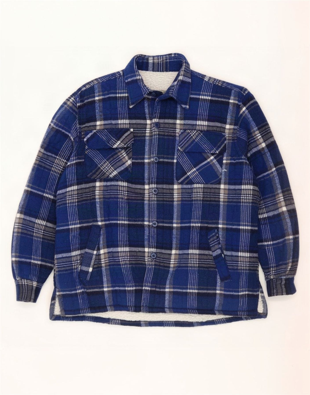 Cămașă Vintage pentru bărbați Lumberjack Flannel XL Bleumarin Check