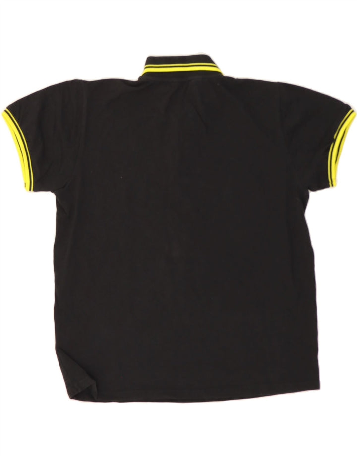 KAPPA Mens Polo Shirt XL Black Cotton Vintage Kappa and Second-Hand Kappa from Messina Hembry 