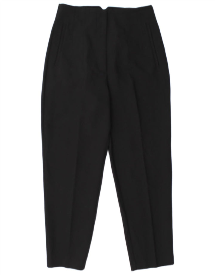 Pantaloni chino conici pentru femei ZARA Mediu L28 L26 Poliester negru