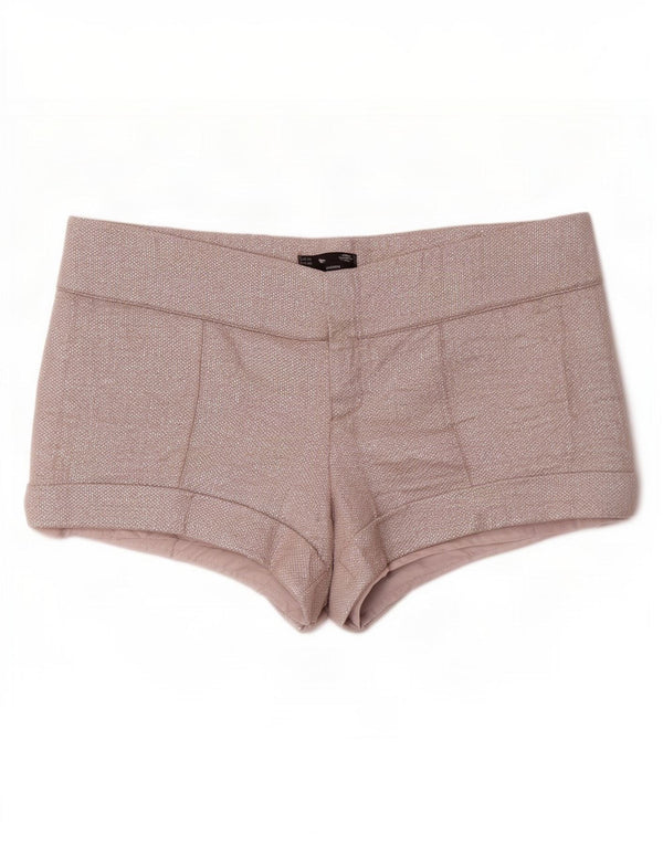 Pantaloni de damă Zara Trafaluc Hot Pants EU 40 Medium W30 Bumbac argintiu