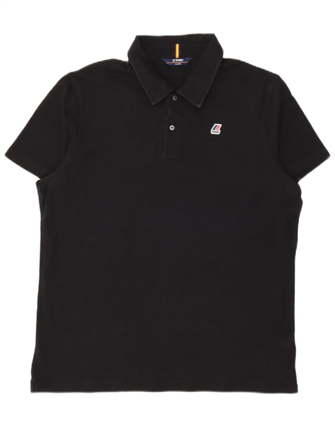 Tricou polo pentru bărbați K-WAY XL bumbac negru