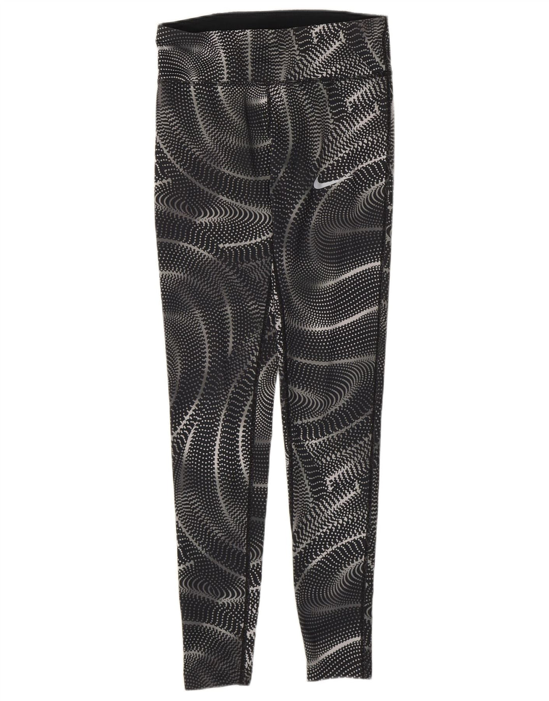 Leggings Nike Dri Fit pentru femei UK 6 XS Poliester geometric negru