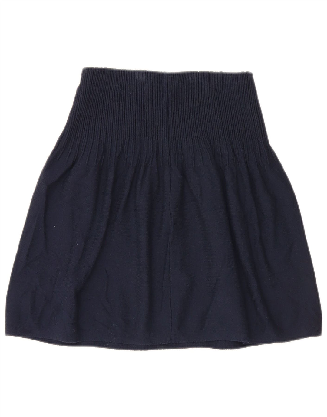 Massimo Dutti Fusta A-Line tricotată pentru femei Mic W26 Viscoză bleumarin